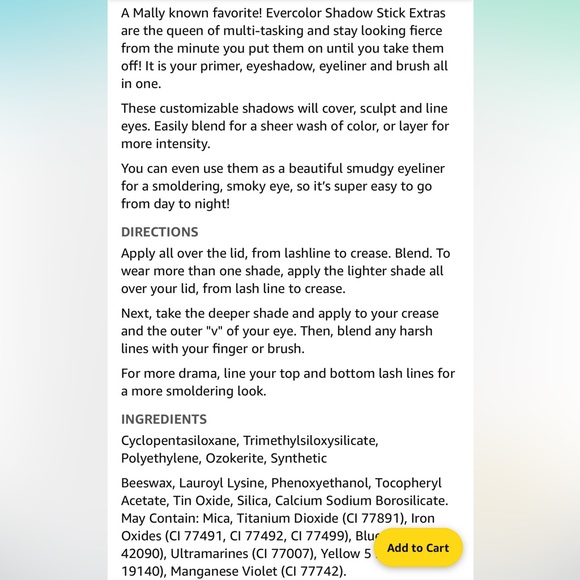 Malloy ever color shadow Stacie extra in shimmering mauve - Picture 6 of 8